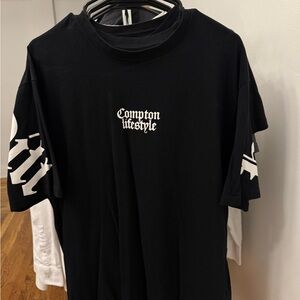 Terranova Black Oversized Graphic T-Shirt